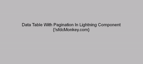pagination in lightning