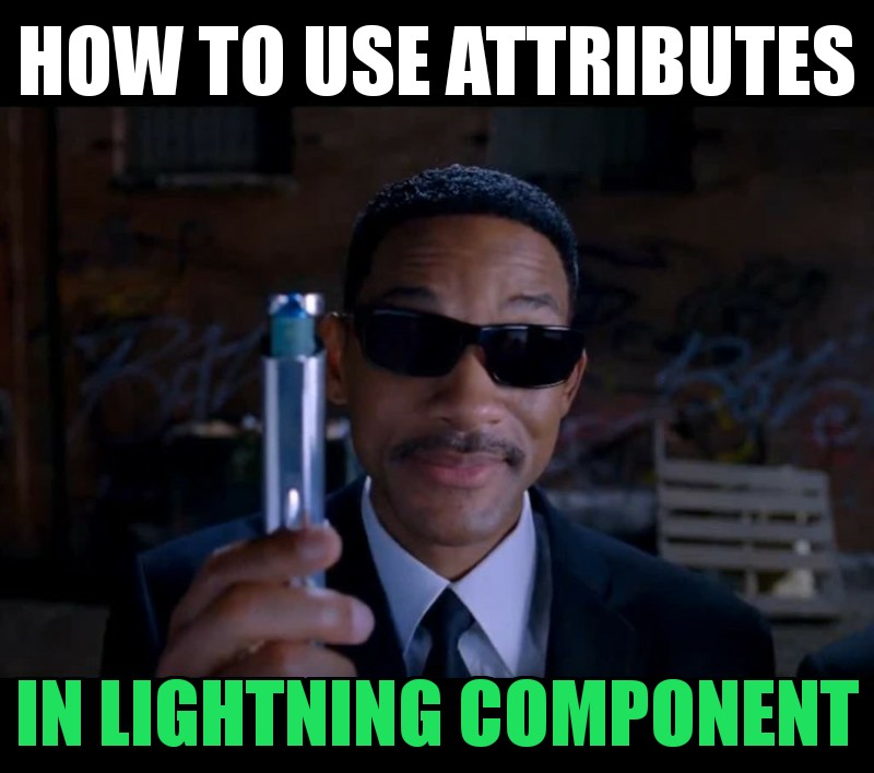 Output of Using Attributes in lightning component