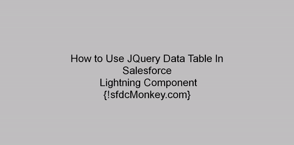 jQuery-data-table-sfdc-lighting